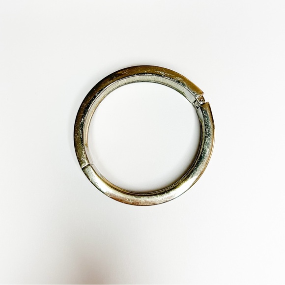 Tobi Black and Gold Hinge Bracelet | Bangle Statement Bracelet - Picture 8 of 8